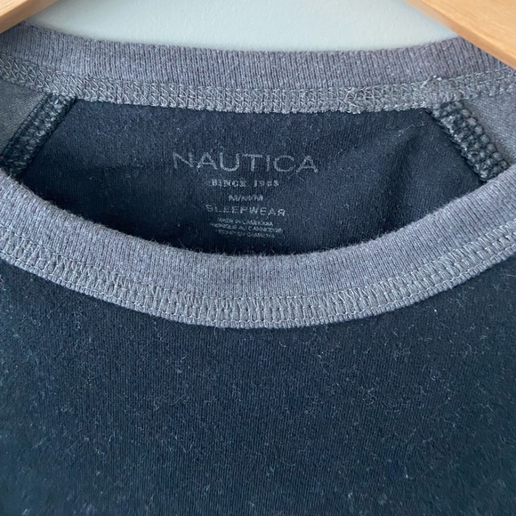 NAUTICA SLEEPWEAR LONG SLEEVES TSHIRT SIZE MEDIUM - Picture 4 of 5